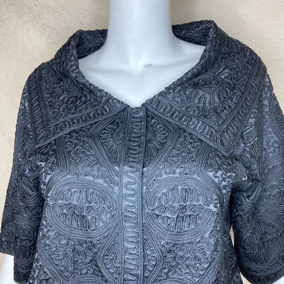 Vintage Evening Jacket Spiegel RARE NWOT Soutache Portrait Collar M - Picture 6 of 14